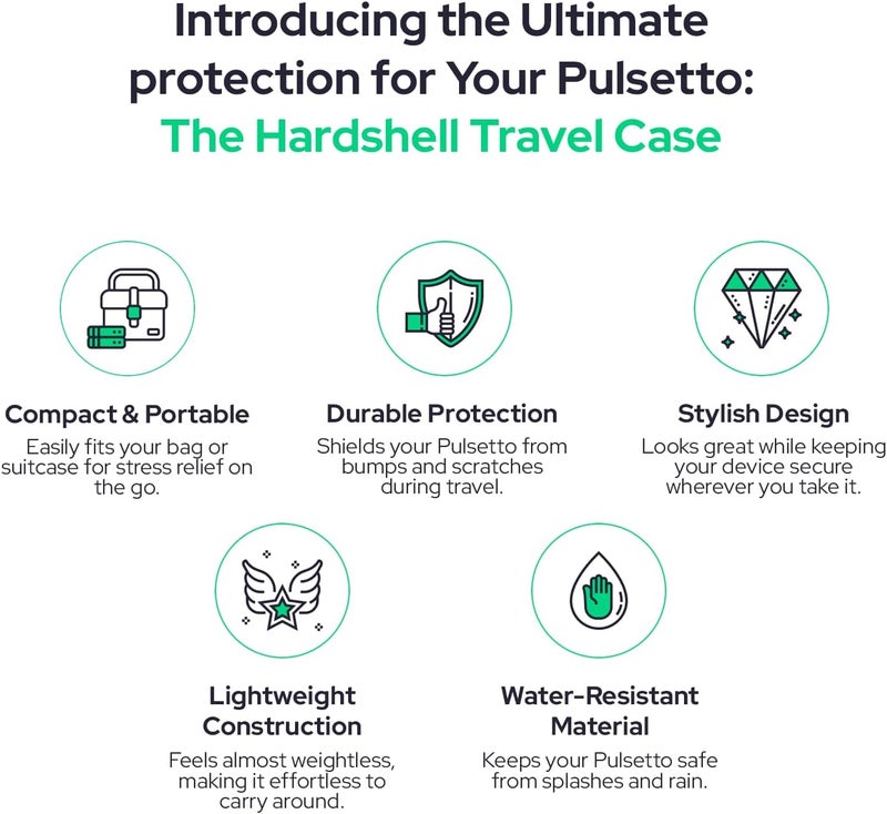 Pulsetto Hardshell Travel Case – Protective Case for LITE Wellness Wearable | Compact & Durable - Image 3